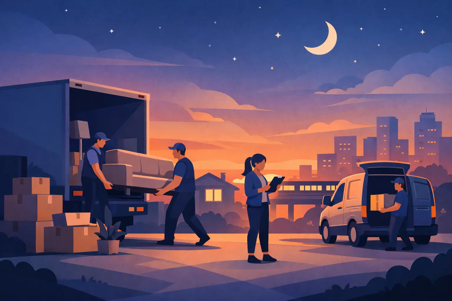 Evening Removal Services That Keep Moves on Track