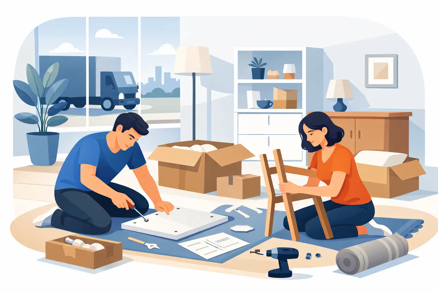 Furniture Assembly That Finishes a Move Properly